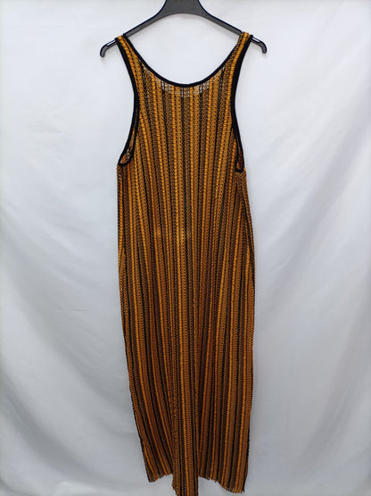 BERSHKA. Die-cut long dress Tl