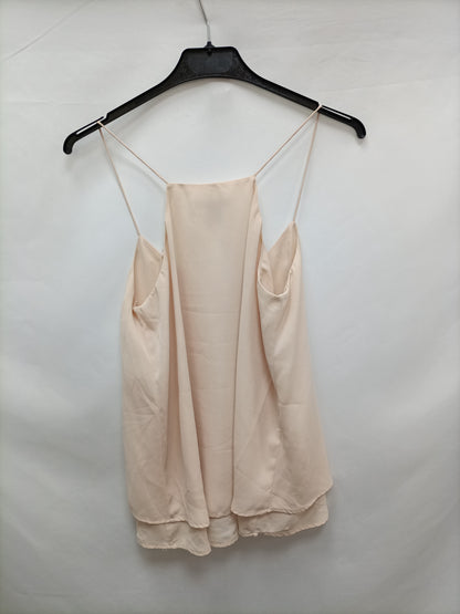 H&amp;M. Pale pink strappy top size 34