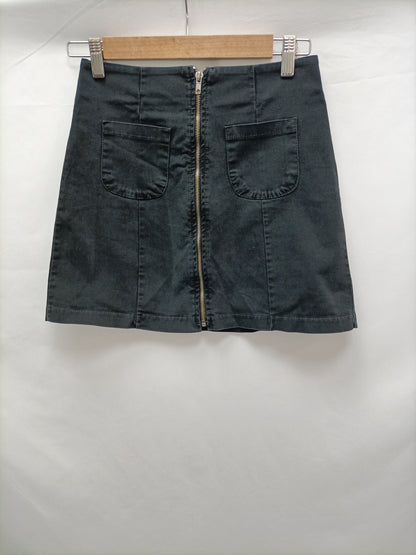 BRANDY MELVILLE. Black zipper skirt Tu (34)