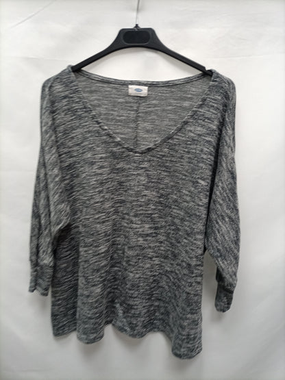 OLD NAVY. Camiseta espiga gris T.u (m)