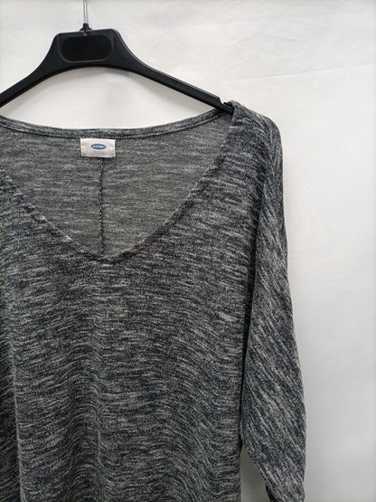 OLD NAVY. Camiseta espiga gris T.u (m)