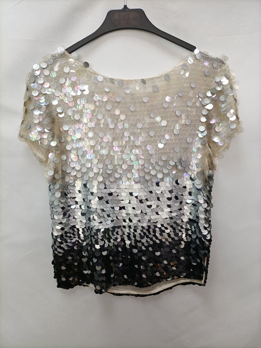 YOKANA. Sequin blouse. TM/L