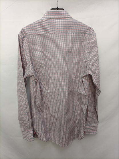 AMICHI. Camisa cuadros gris