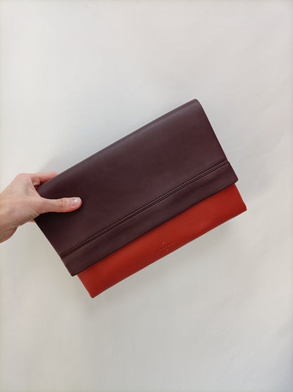 PARFOIS.Bolso de mano bicolor