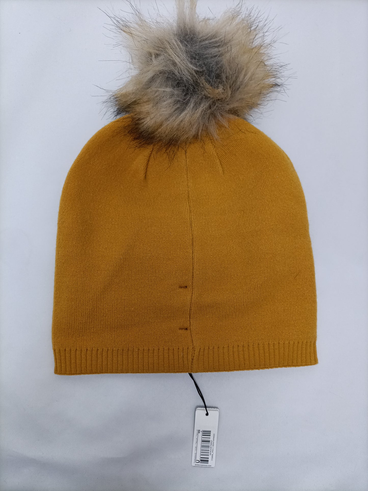 PARFOIS. Mustard pompom hat Your