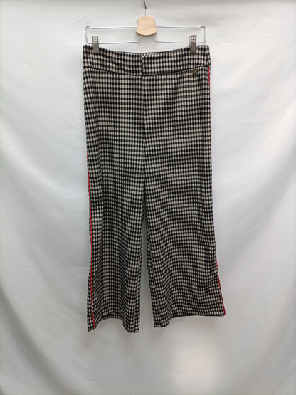 LOLA CASADEMUNT. Pantalones palazzo cuadros T.l