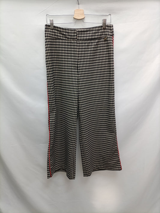 LOLA CASADEMUNT. Pantalones palazzo cuadros T.l
