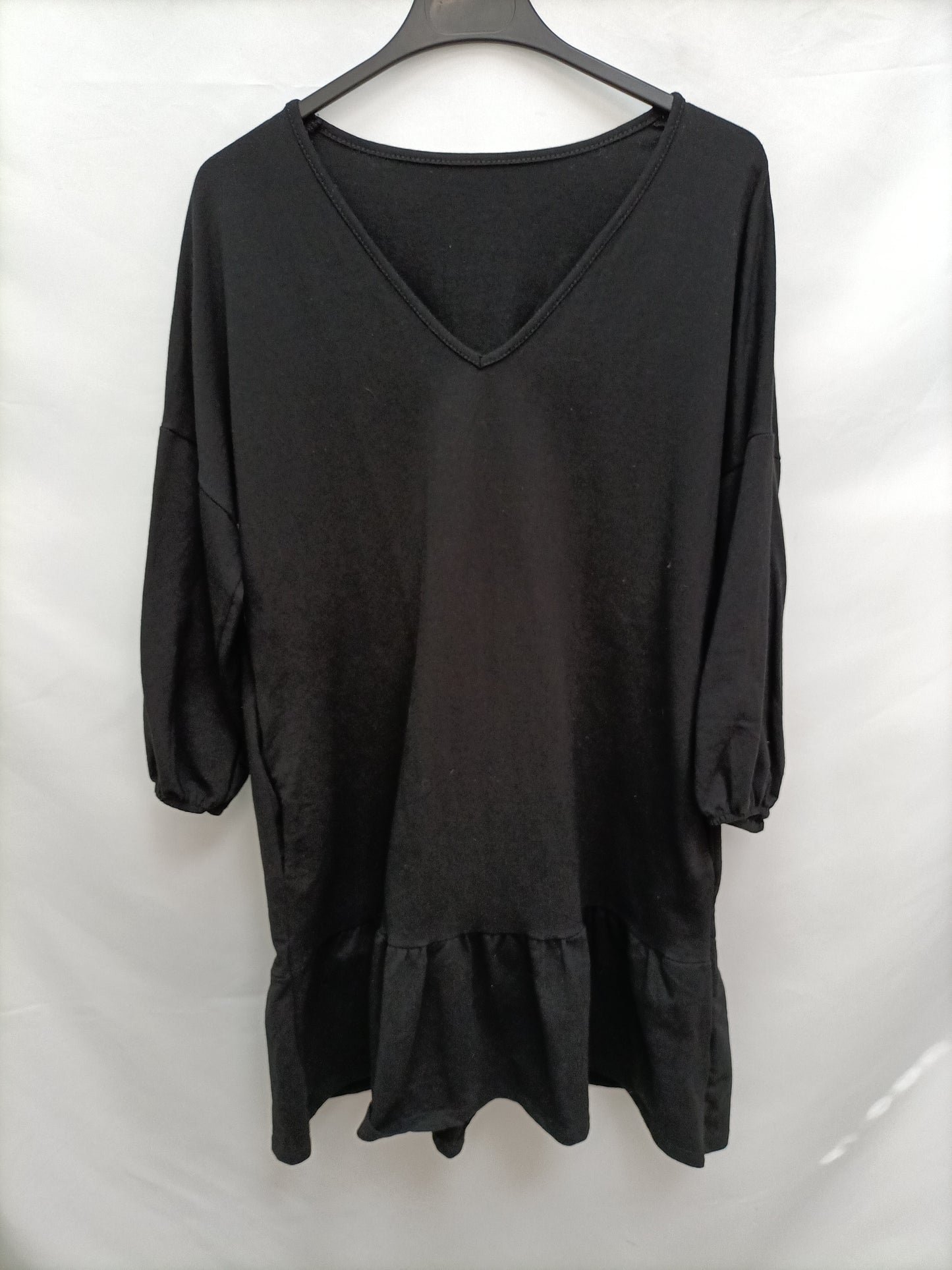 OTRAS. Vestido corto negro  T.u (m)