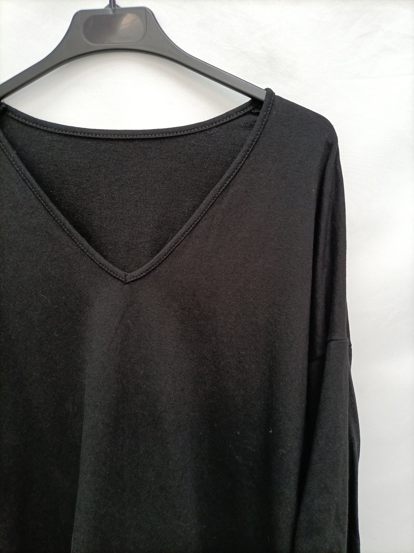 OTRAS. Vestido corto negro  T.u (m)