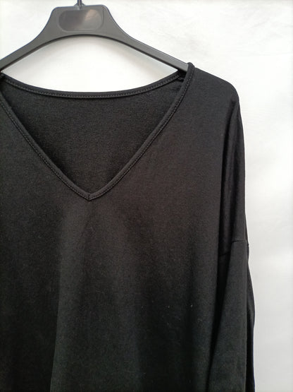 OTRAS. Vestido corto negro  T.u (m)