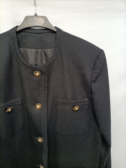 OTRAS. Chaqueta negra vintage T.46(M/L)