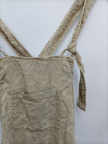 PULL& BEAR. Peto beige fluido T.s