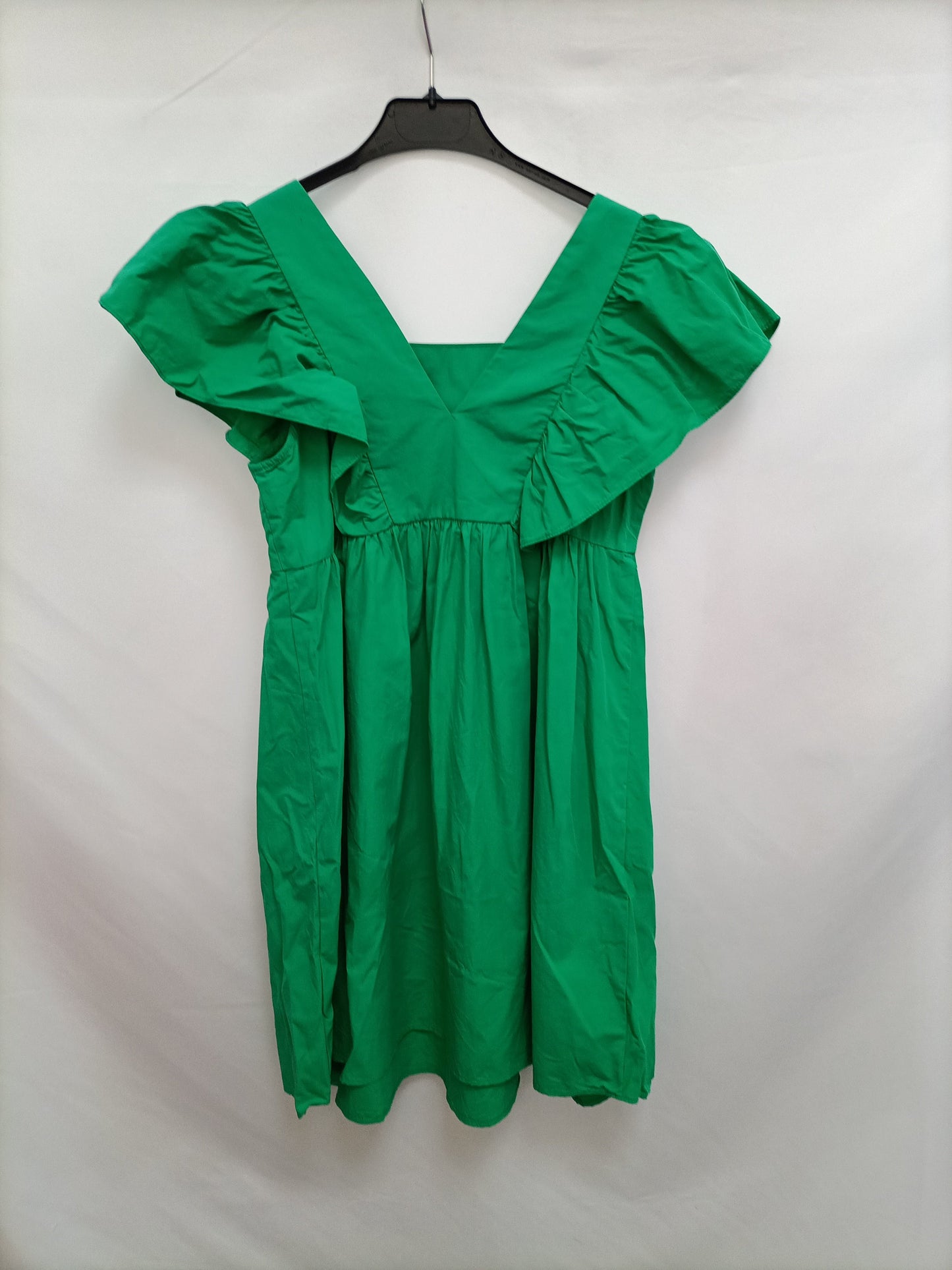 ZARA. Vestido corto verde  T.13/14