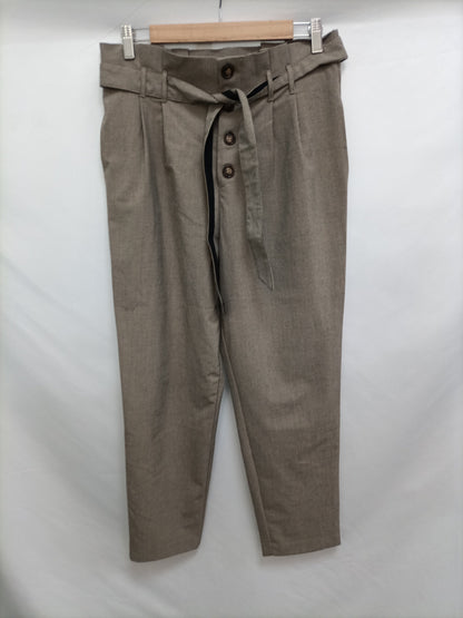 Paula.ZARA. Pantalón fluido pata de gallo T.m