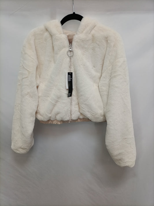 H&M. Abrigo corto reversible T.s