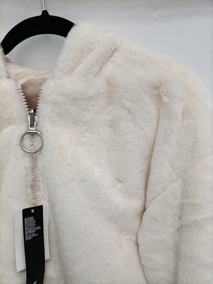 H&M. Abrigo corto reversible T.s