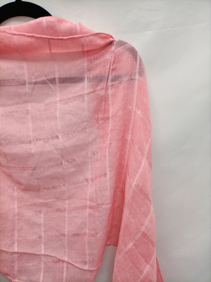 OTRAS. Fular de cuadro rosas