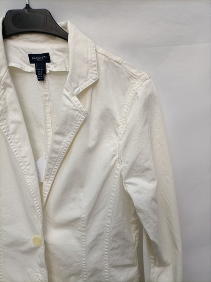 GANT. Blazer blanca denim T.36