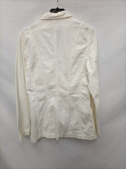GANT. Blazer blanca denim T.36
