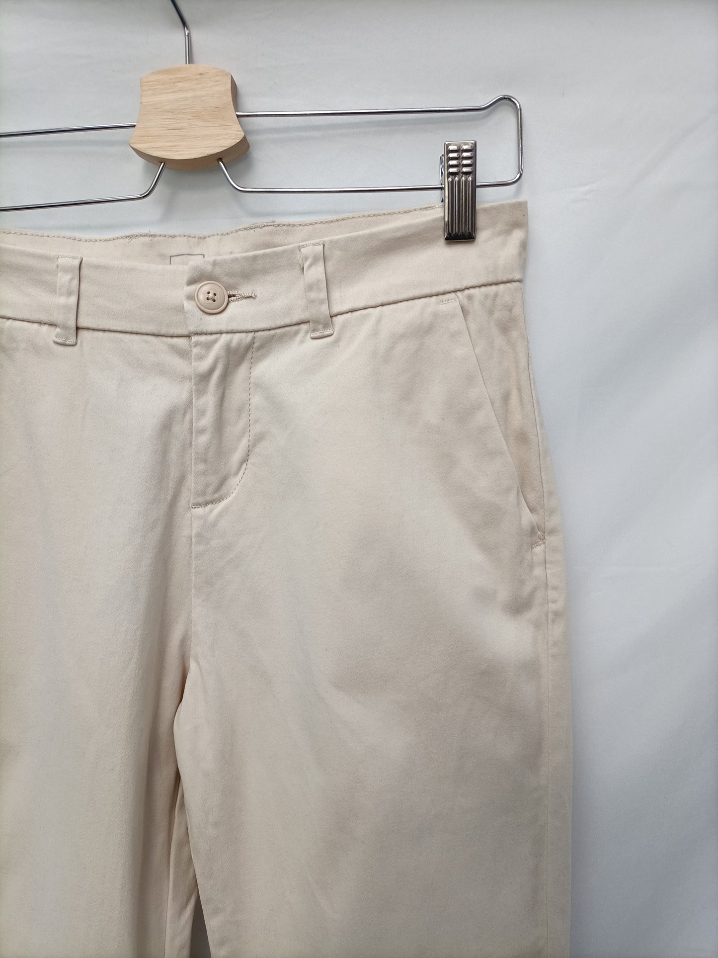 MERAKI. Pantalón vestir beige T.s