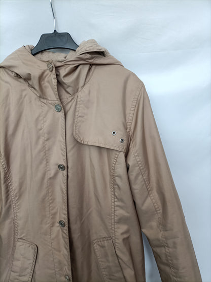 PURIFICACIÓN GARCÍA. Parka beige T.m
