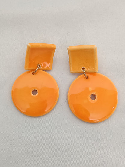 OTHERS. Orange earrings