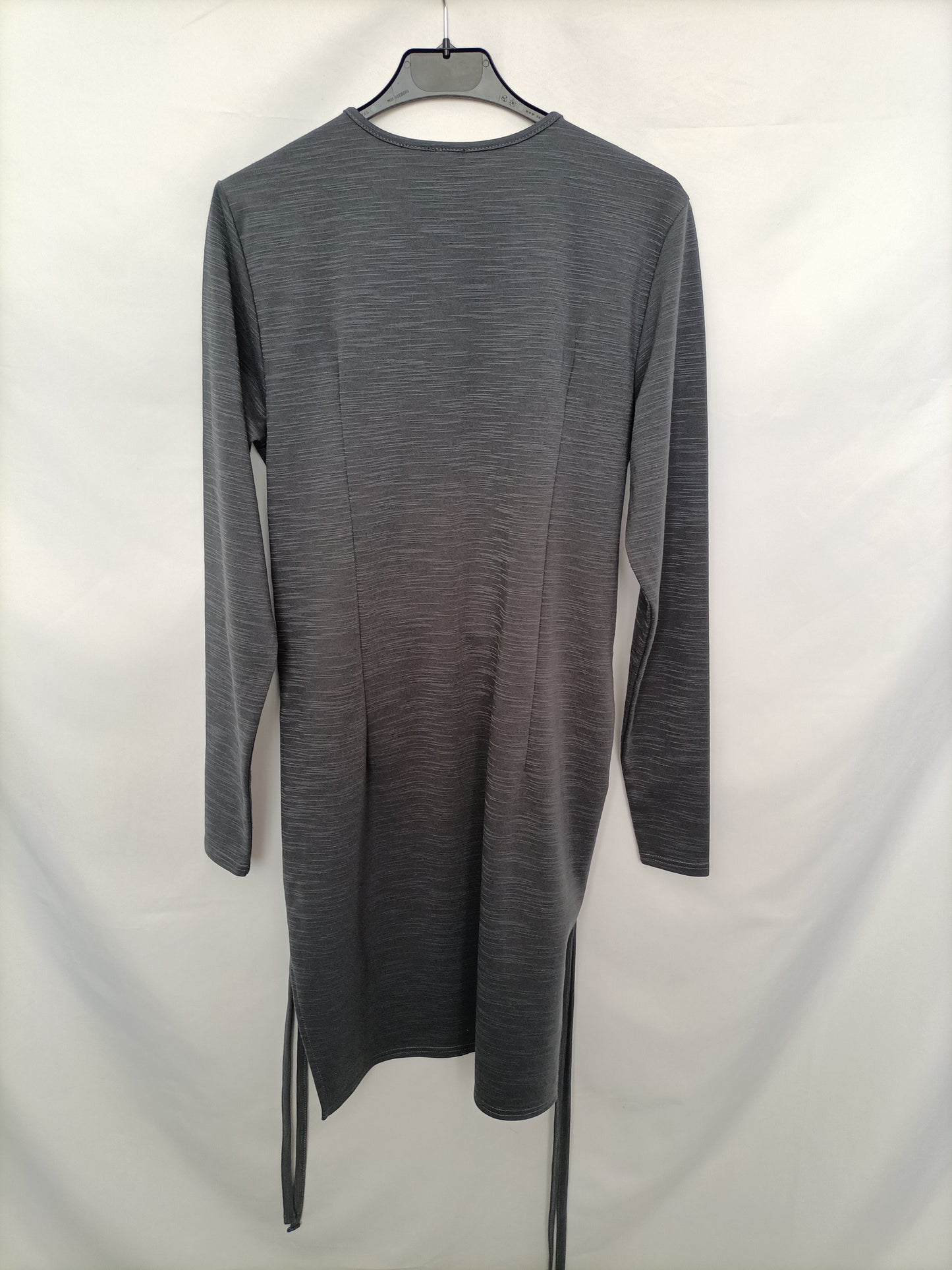 LOST INK. Vestido gris jaspeado  T.m