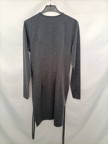 LOST INK. Vestido gris jaspeado  T.m