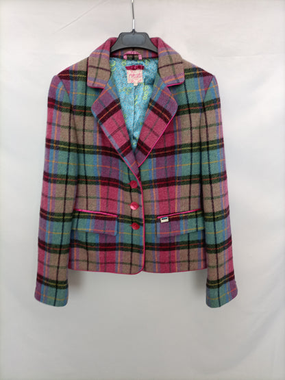 NESS.Blazer de cuadros T.10(m)