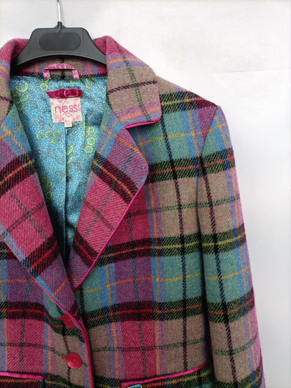 NESS.Blazer de cuadros T.10(m)