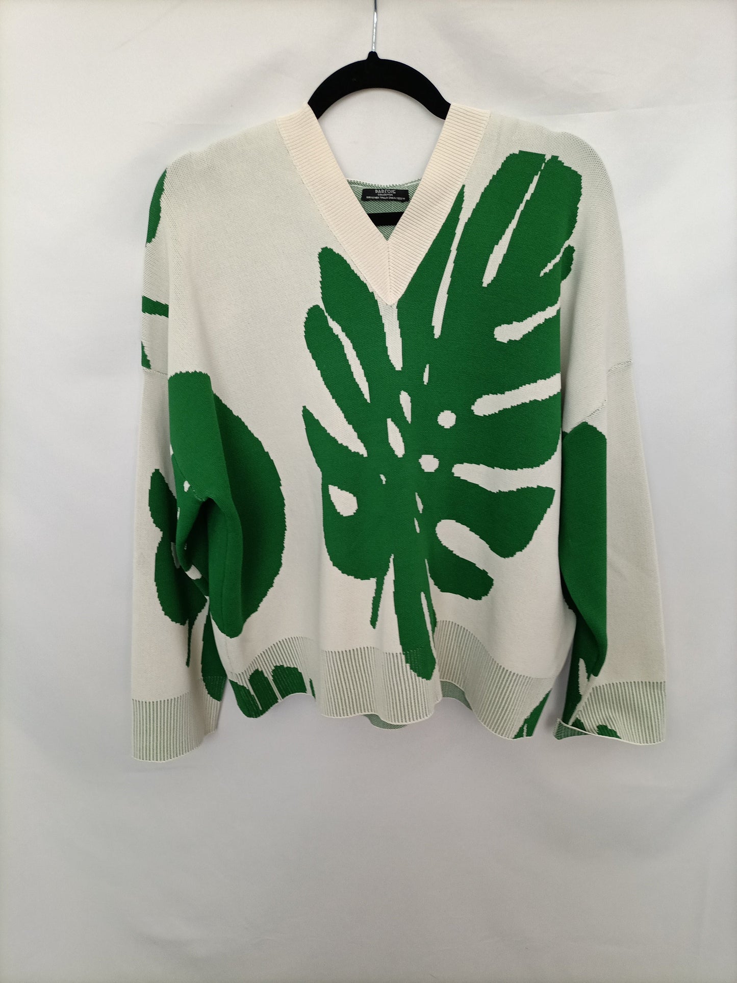 PARFOIS. Jersey beige hojas T.u (l)