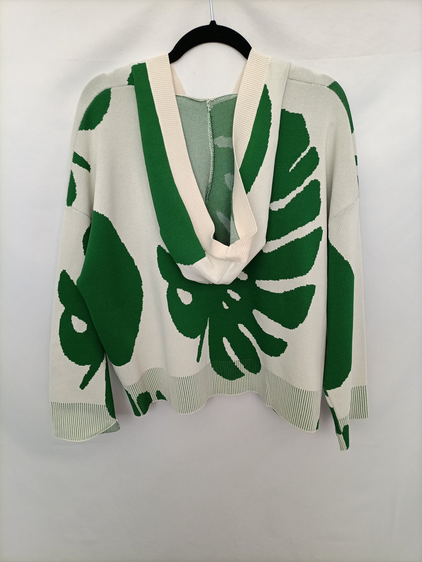 PARFOIS. Jersey beige hojas T.u (l)