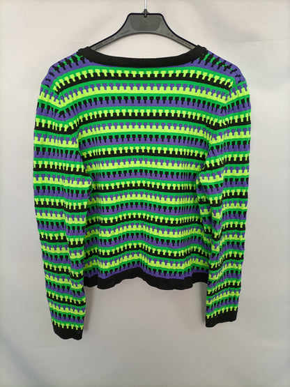 ZARA. Jersey elástico fluor T.l