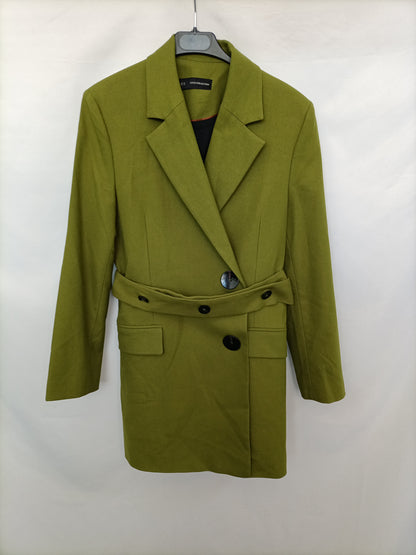SFERA. Blazer cruzada verde T.m