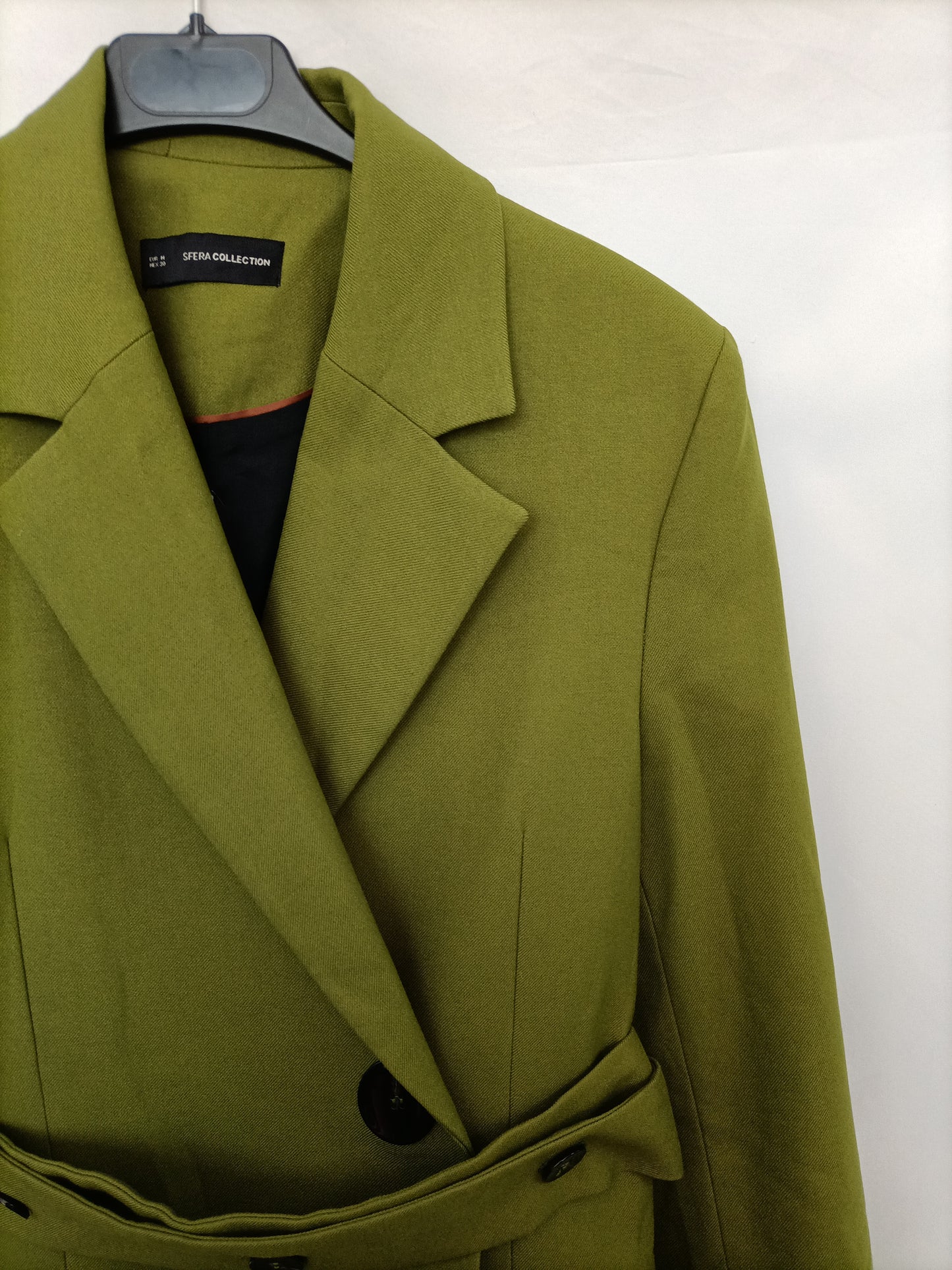 SFERA. Blazer cruzada verde T.m