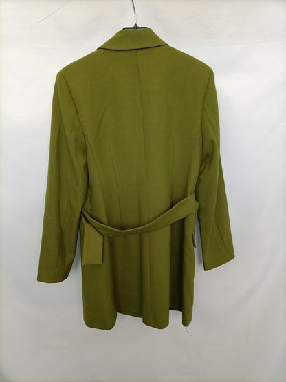SFERA. Blazer cruzada verde T.m
