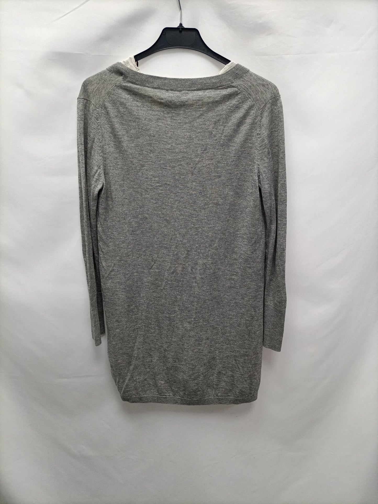 MASSIMO DUTTI.Jersey gris largo T.m