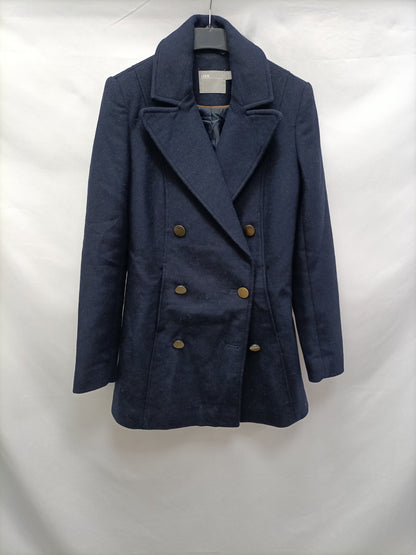 ASOS. Abrigo cruzado azul T.34