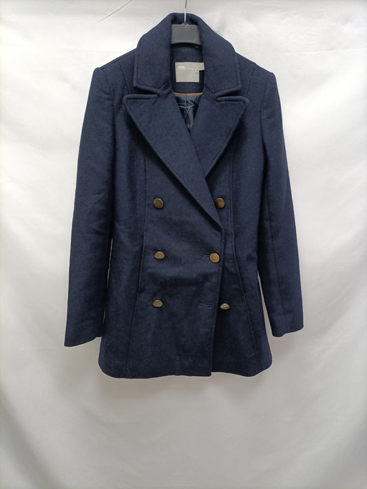 ASOS. Abrigo cruzado azul T.34