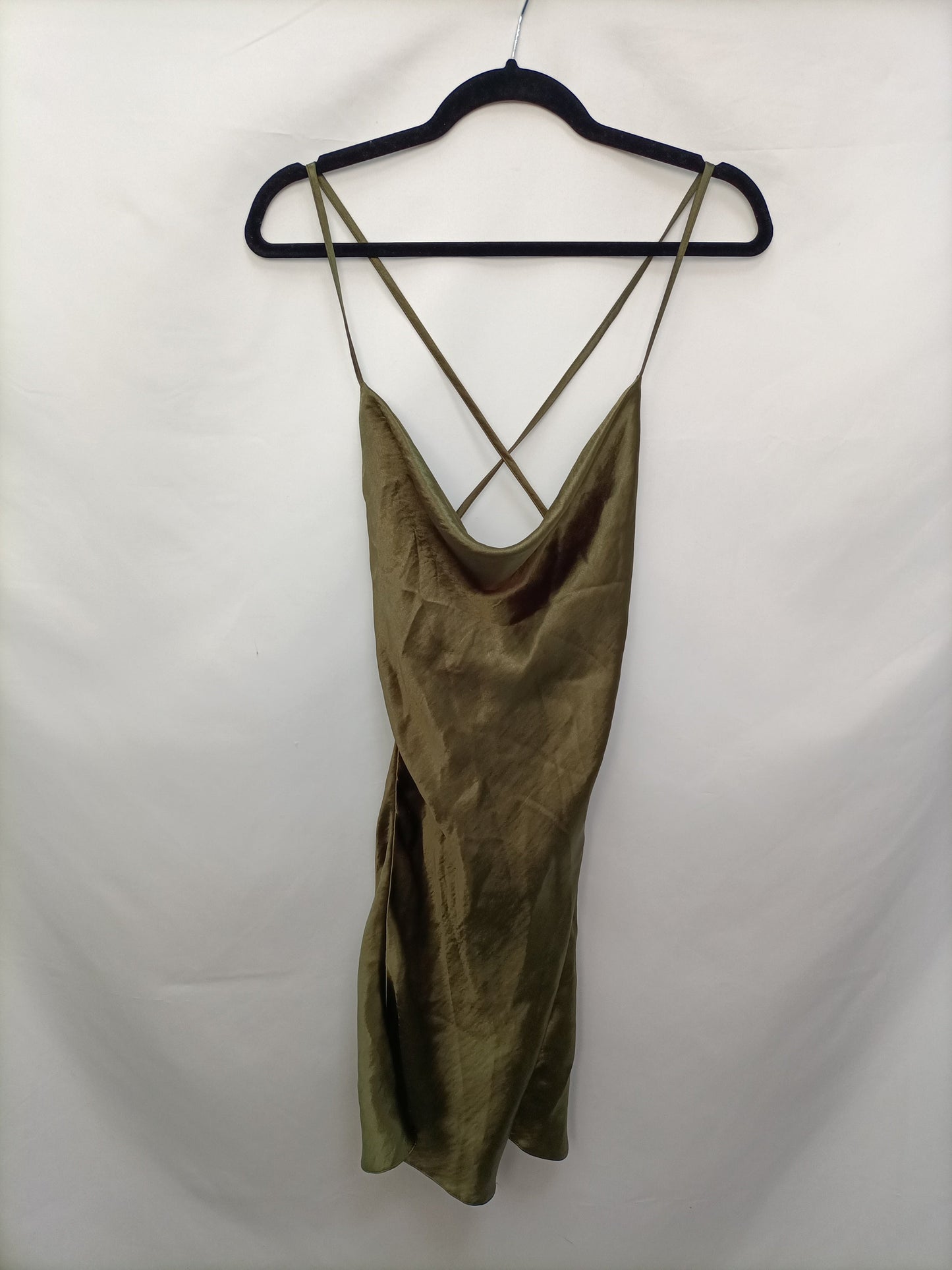 ASOS. Green slip dress size 32
