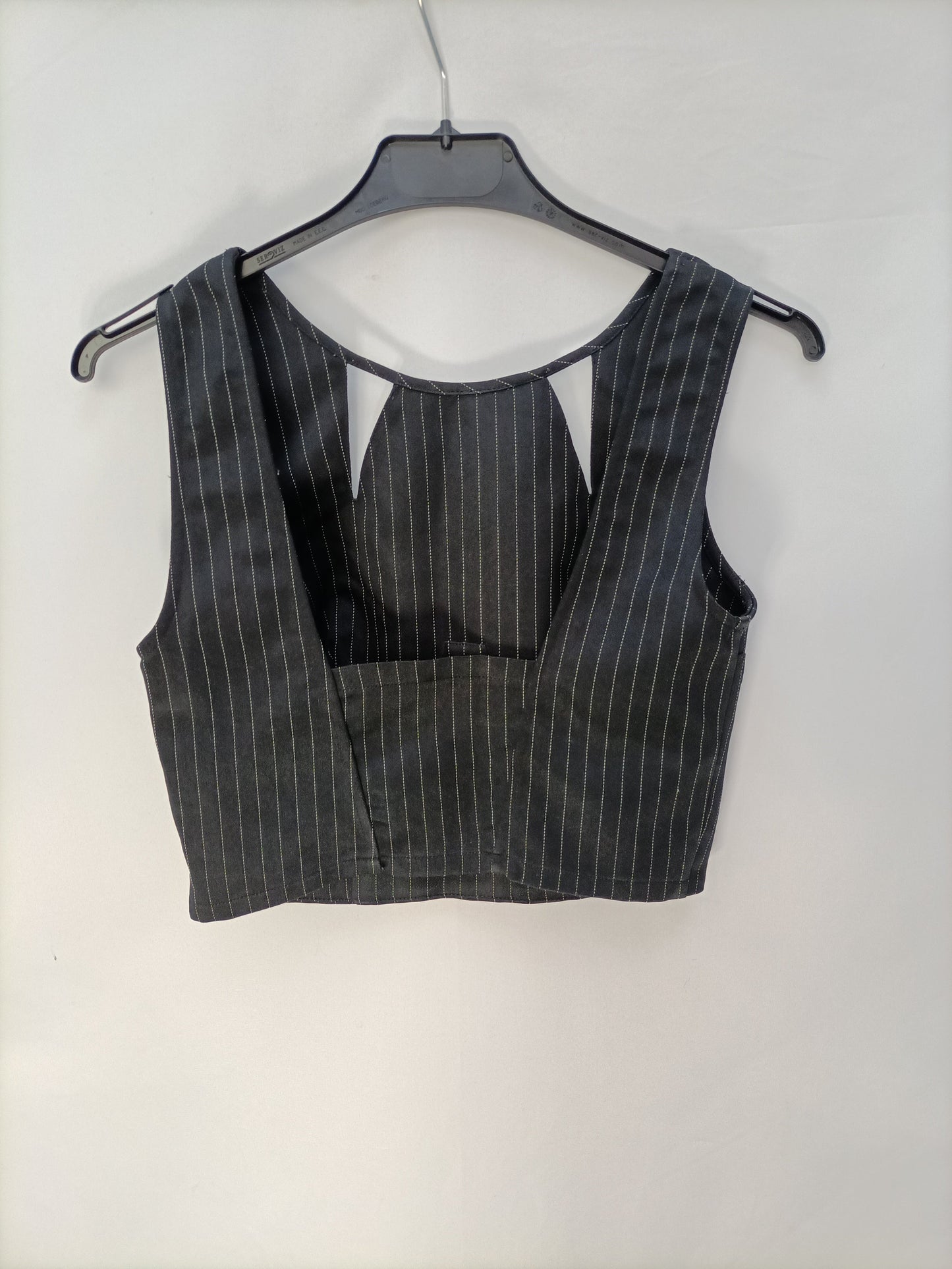NASTY GAL. Black striped top T.xs