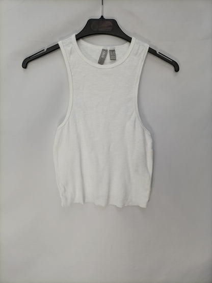 ASOS. Top blanco halter T.36