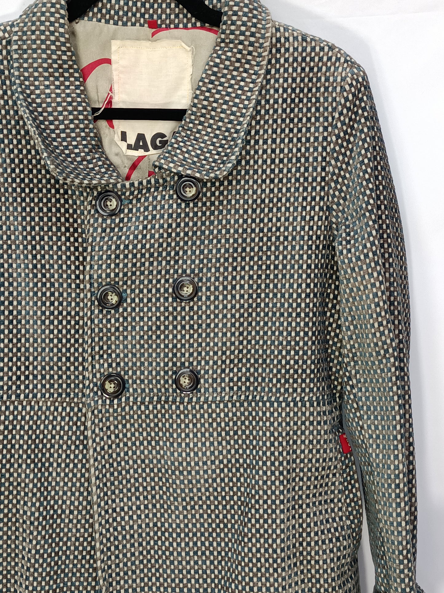 LAGA. Abrigo de cuadros T.l