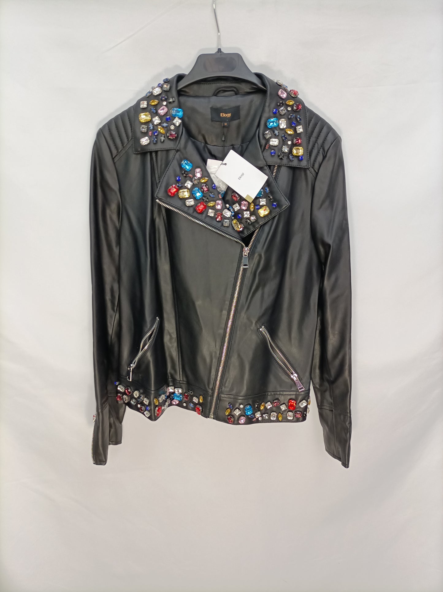 ELOGY. Biker negra Pedrería T.m