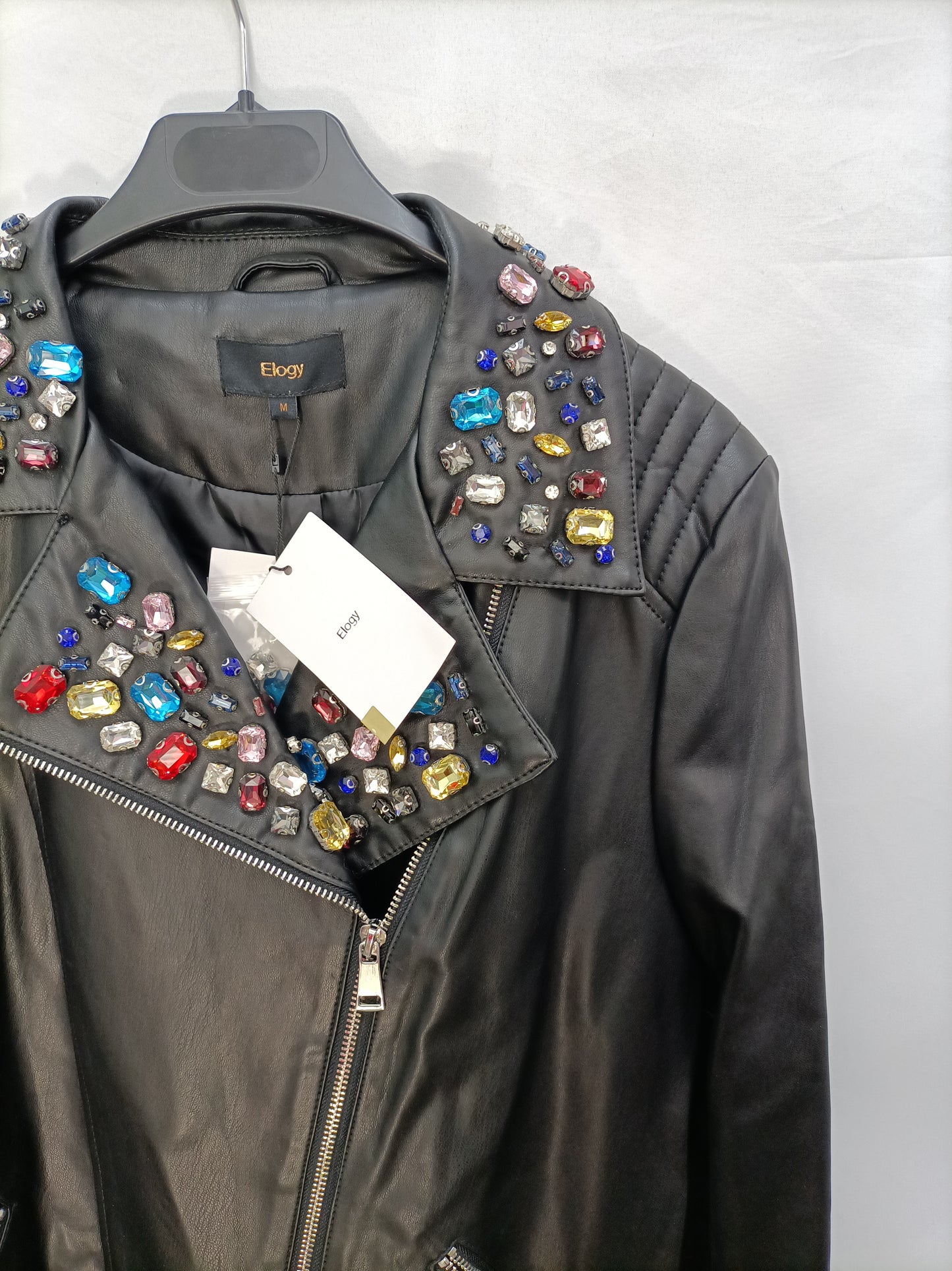 ELOGY. Biker negra Pedrería T.m