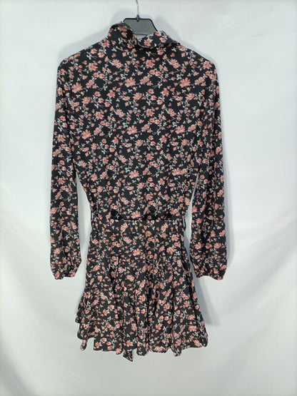 IVIVI. Vestido corto flores T.l