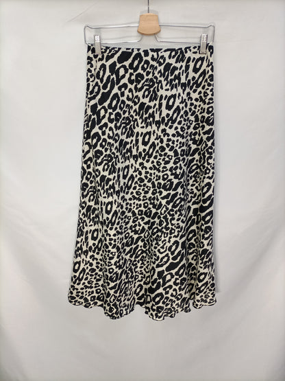 OTRAS. Falda midi animal print  T.U(m)