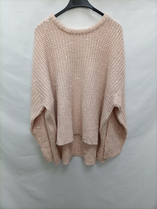 OTRAS. Jersey rosa lentejuelas T.u(l)