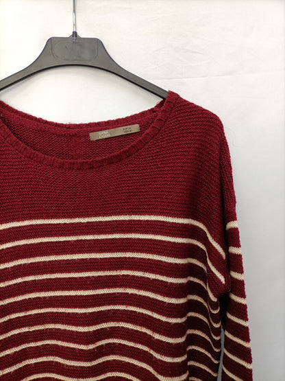 SFERA. Jersey burdeos rayasT.m
