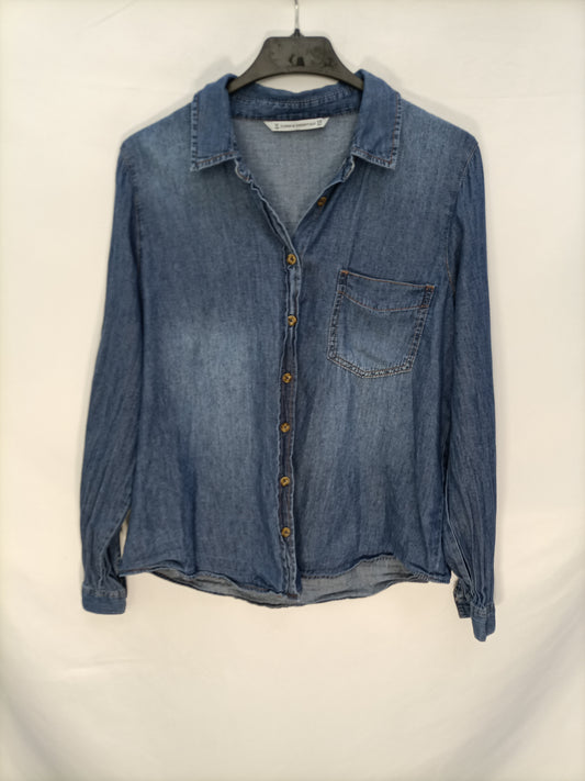 STRADIVARIUS. Camisa vaqueraT.m